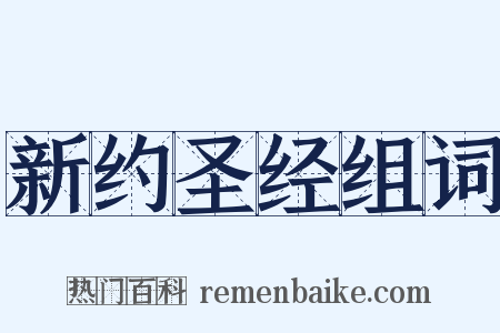 新约圣经组词是什么意思的图片